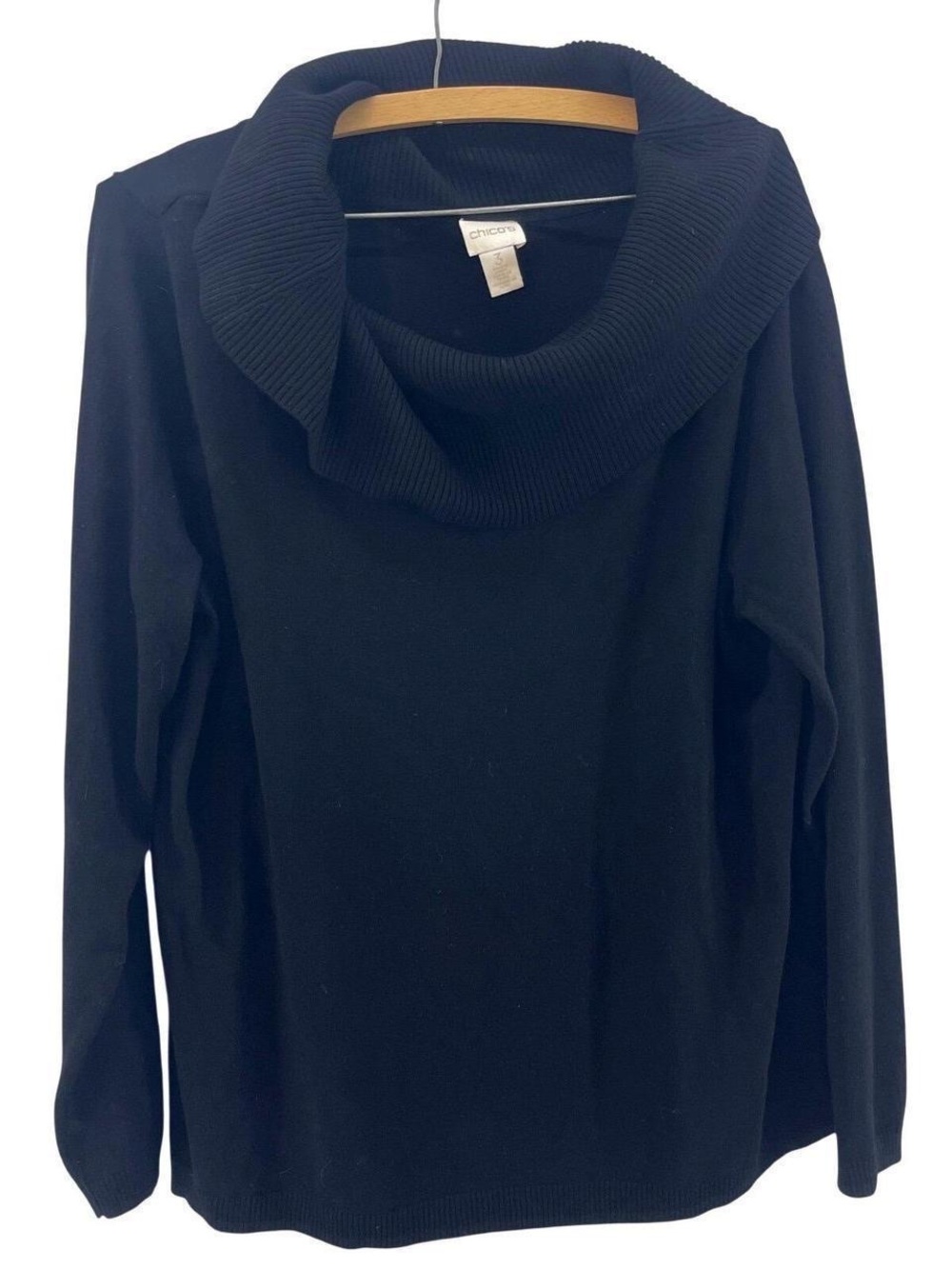 Chico's Black Crewneck Sweater